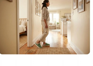 Chaussons Nuage verts au quotidien